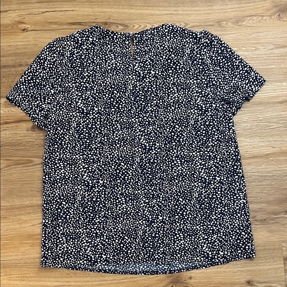 SHEIN Navy and White Speckled Blouse - Picture 3 of 3